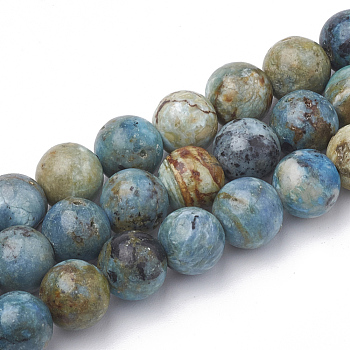 Synthetic Variscite Beads Strands, Round, 4~5mm, Hole: 0.5mm, about 94~99pcs/strand, 15.7 inch