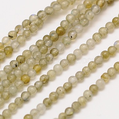 2mm Round Labradorite Beads