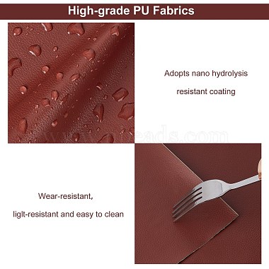 Gorgecraft 6 feuilles rectangle tissu auto-adhésif en cuir pu(DIY-GF0004-27A)-4
