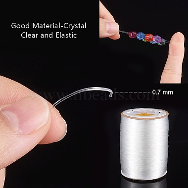 Elastische Kordel Kristallschnur Kristall Faden(EW-R003-0.7mm)-4