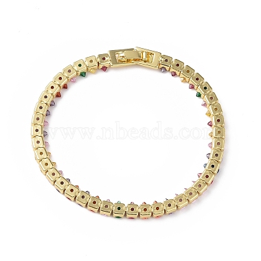 Cubic Zirconia Tennis Bracelet(BJEW-L652-24G-01)-2