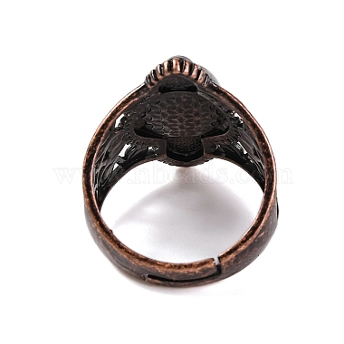 Mixed Stone Retro Finger Rings(RJEW-B067-01R)-4