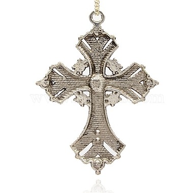 Alloy Latin Cross Clenched Large Gothic Pendants(ALRI-J030-01AS)-2