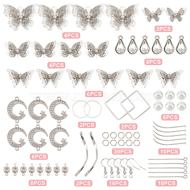 DIY Butterfly Drop Earring Making Kits(DIY-SC0018-68)-2