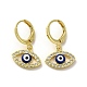 Horse Eye Real 18K Gold Plated Brass Dangle Leverback Earrings(EJEW-Q797-23G-01)-1
