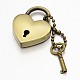 Heart Lock & Key Zinc Alloy Key Clasps(KEYC-O009-14)-1