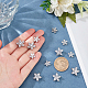 12Pcs 2 Style Brass Micro Pave Clear Cubic Zirconia Shank Buttons(ZIRC-NB0002-03)-3
