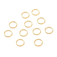 Brass Open Jump Rings, Long-Lasting Plated, Long-Lasting Plated, Round Ring, Real 18K Gold Plated, 20 Gauge, 8x0.8mm, Inner Diameter: 6.4mm(X-KK-F824-108E-G)
