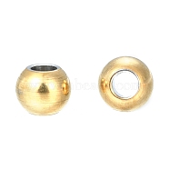 202 Stainless Steel Rondelle Spacer Beads, Golden, 5x4mm, Hole: 2mm(STAS-F094-06D-G)