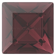 Preciosa&reg MAXIMA Crystal Fancy Stones, Czech Crystal, 435 23 615 Square, Dura Foiling, 90100 Burgundy, 6x6mm(Y-PRC-FA6-90100)