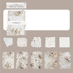 Scrapbook Paper Pad Sets, for DIY Album Scrapbook, Greeting Card, Background Paper, Tan, 85~135x81~97x0.1mm(DIY-Q050-03E)