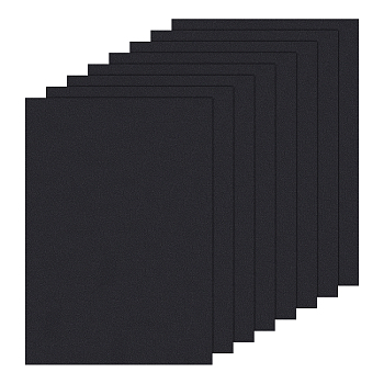 8 Sheets PVC Frame Protective Film Sheets, Black, 298x210x0.5mm