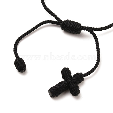 Bracelets tressés en fils de nylon réglables(BJEW-JB05582-02)-3
