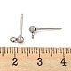 Non-Tarnish 304 Stainless Steel Stud Earring Findings(STAS-O004-10A-P)-3