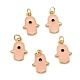 Brass Enamel Pendants(KK-P204-11G)-2