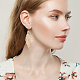 2 Pairs 2 Colors Alloy Aspen Leaf Chandelier Earrings(EJEW-AN0001-49)-4