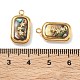 304 Stainless Steel Shell Pendants(STAS-F345-01B-G)-3