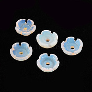 Opalite Beads, Flower, 10x10x4mm, Hole: 1.5mm(G-T122-51)