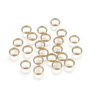 Brass Linking Rings, Ring, Unplated, 6x1.5mm, Hole: 5mm(KK-F769-28C-6mm)