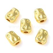 Rack Plating Brass Spacer Beads, Nuggets, Real 18K Gold Plated, 7.5x6x3.5mm, Hole: 1.6~1.8mm(KK-WH0084-13C-G-02)