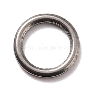 304 Stainless Steel Linking Ring Pendants, Round Ring, Stainless Steel Color, 14x2mm, Inner Diameter: 10mm(STAS-B024-22P)