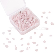 Natural Rose Quartz Beads, Chips, 5~8x5~8mm, Hole: 1mm(G-CJ0001-11)