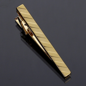 Iron Tie Clips for Men, Golden, 50mm