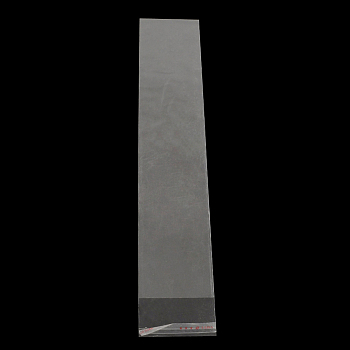 Rectangle OPP Cellophane Bags, Clear, 37x7cm, Unilateral Thickness: 0.035mm, Inner Measure: 33x7cm