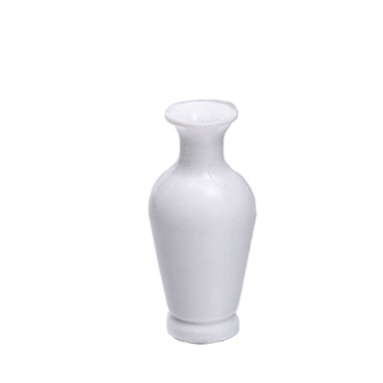 Dollhouse Accessories, Simulation Mini ABS Vase Model, White, 18x40mm