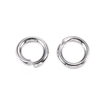 304 Stainless Steel Open Jump Rings, Stainless Steel Color, 6x1.2mm, Inner Diameter: 3.6mm, about 142pcs/20g