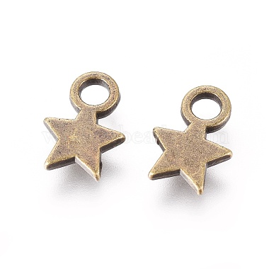 Antique Bronze Star Alloy Charms
