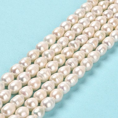 hebras de perlas de agua dulce cultivadas naturales(PEAR-E016-191)-2