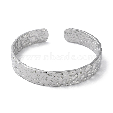304 Stainless Steel Open Cuff Bangle for Women(BJEW-Q770-01P)-2