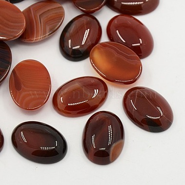 25mm DarkRed Oval Red Agate Cabochons
