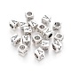 Antique Silver Plated Initial Letter Alloy European Beads(X-TIBEB-Q054-32AS-NR)-2