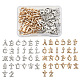 fashewelry 2 ensembles 2 couleurs breloques en alliage de strass(ALRI-FW0001-01)-1