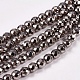 Electroplate Non-magnetic Synthetic Hematite Beads Strands(G-J169B-4mm-07)-1