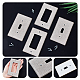 AHADEMAKER 4 Sets 2 Style Plastic Rhinestone Receptacle Outlet Wall Plate(AJEW-GA0005-41)-3