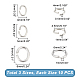 BENECREAT 30Pcs 3 Size 925 Sterling Silver Open Jump Rings(FIND-BC0003-90)-2