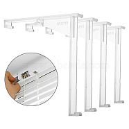 Plastic Valance Clips, Vertical Blinds Brackets, Clear, 94.5x89x10mm(FIND-WH0014-73)