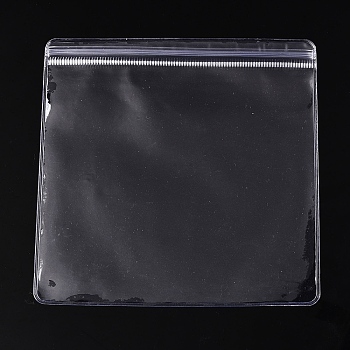 Transparent Plastic Zip Lock Bags, Self Seal Bags, Square, Clear, 14x14x0.15cm