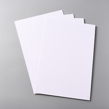 PVC Plastic Board, Polyethylene PE Board, for Sand Table, Craft, White, 300x200x2mm