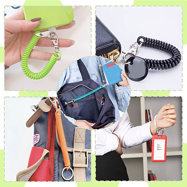 Craspire 26шт. 13 цвета пластиковая пружинная веревка для аксессуаров для сумок для мобильных телефонов(FIND-CP0001-61)-5