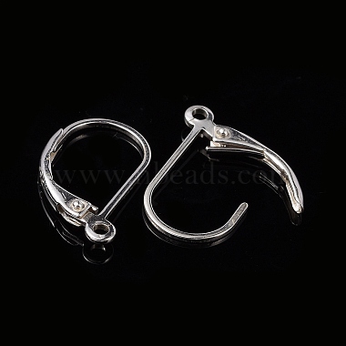 925 Sterling Silver Hoop Earrings(X-STER-P032-06S)-4