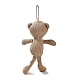 Cartoon PP Cotton Plush Simulation Soft Stuffed Animal Toy Bear Pendants Decorations(HJEW-K043-03)-4