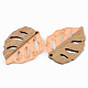 Transparent Resin & Walnut Wood Pendants(RESI-S389-003A-B)-3