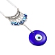Evil Eye Alloy Lampwork Pendant Decorations(HJEW-M005-02A-AS)-3