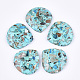 Assembled Synthetic Imperial Jasper and TurquoisePendants(G-S329-045A)-1