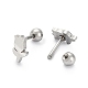 201 Stainless Steel Barbell Cartilage Earrings(X-EJEW-R147-39)-3