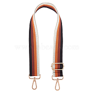 Canvas Bag Straps, with Alloy Swivel Clasps, Bag Replacement Accessories, Black, 71cm(FIND-WH0065-24D-01)